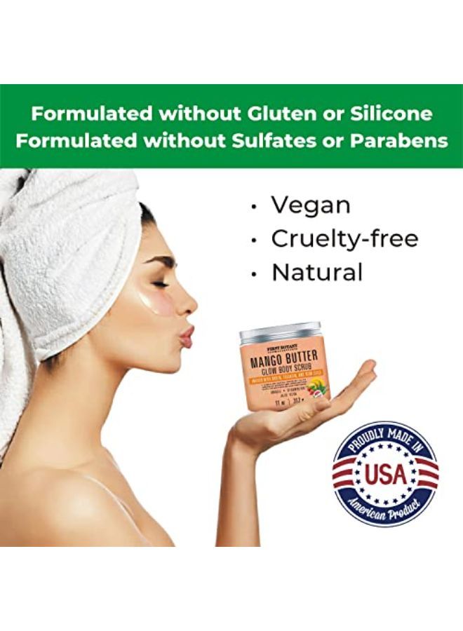 First Botany Body Scrub Exfoliator Biotin Collagen Stem Cells Natural Exfoliating Salt Scrub & Body & Face Souffle Hair Scrub Helps With Moisturizing Skin Acne Cellulite Dead Skin Scars Wrinkles 11 Oz - Image 5