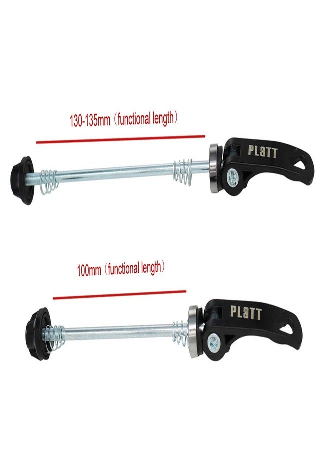PLATT Bike Wheel Hub Skewers MTB Quick Release Skewers Front and Rear Axle Fit for Road Bike,Mountain Bike,BMX (Black,1Pair)… - Image 2