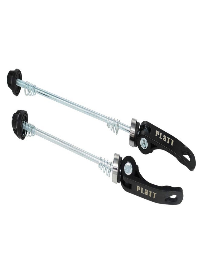 PLATT Bike Wheel Hub Skewers MTB Quick Release Skewers Front and Rear Axle Fit for Road Bike,Mountain Bike,BMX (Black,1Pair)… - Image 4