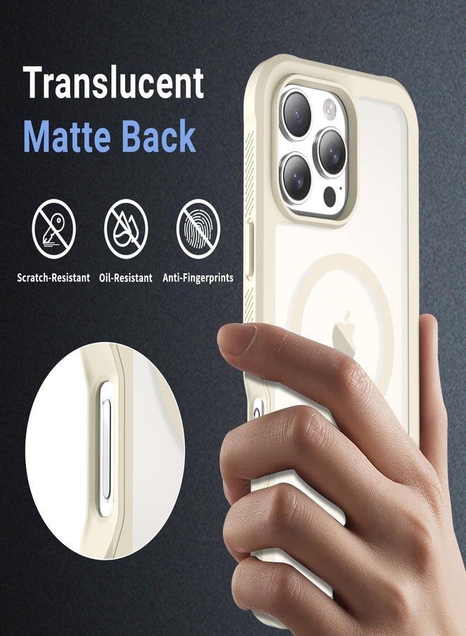 jaroco for iPhone 16 Pro Max case, [Compatible with MagSafe][Military Grade Drop Protection][Heavy Duty Protection][Non-Slip][Shockproof] 2-Layer Durable Bumper Phone Case 6.9''-Antique White - Image 5