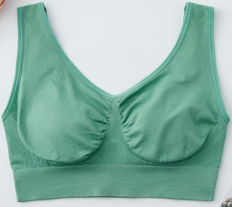 Hiking Gril Women's Comfort Wirefree Bralette Unpadded Sleep Yoga Bra V3P 3XL - Image 3