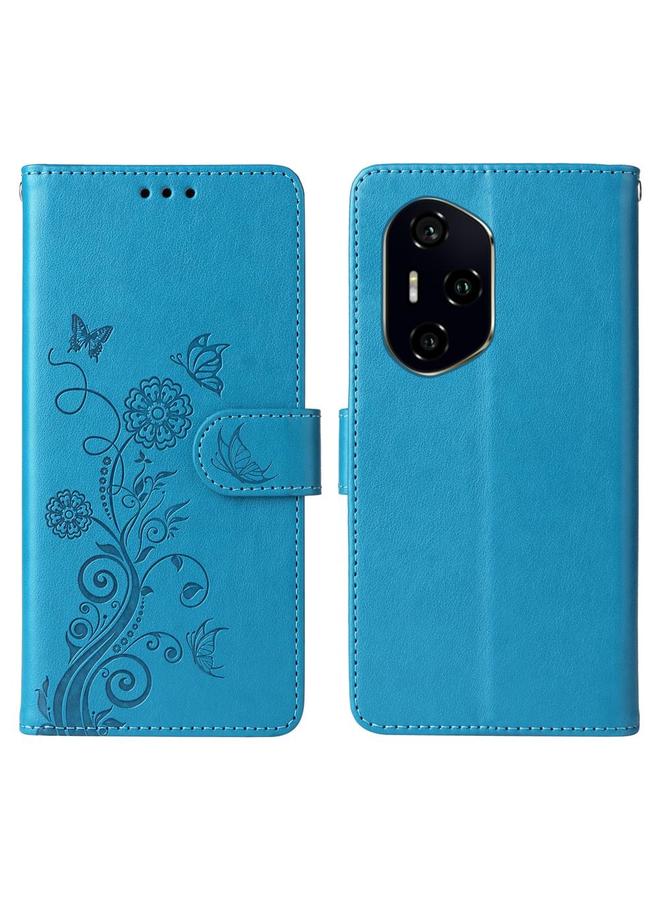 S-TOP Case For Honor 300 Pro Embossed Butterfly Flowers Leather Phone Case - Image 1