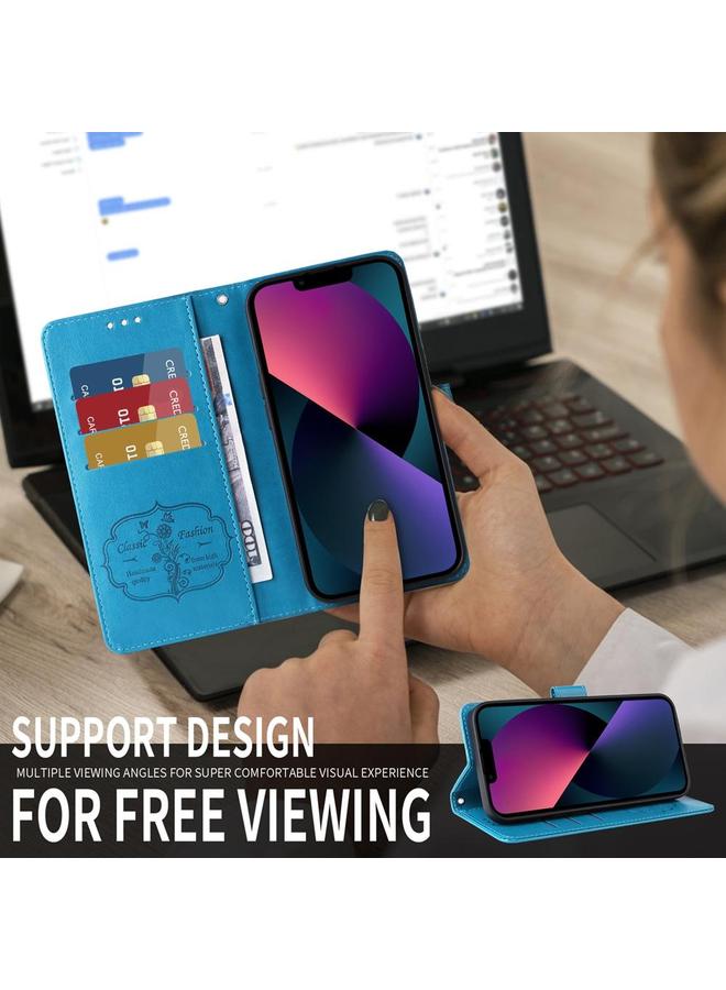 S-TOP Case For Honor 300 Pro Embossed Butterfly Flowers Leather Phone Case - Image 5