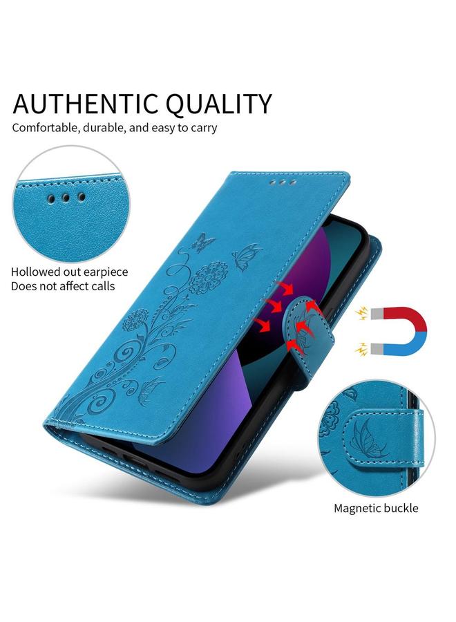 S-TOP Case For Honor 300 Pro Embossed Butterfly Flowers Leather Phone Case - Image 4