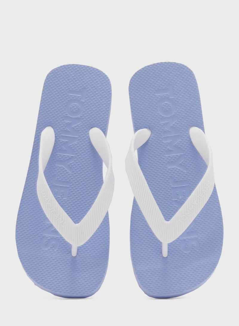 TOMMY JEANS Logo Flip Flops