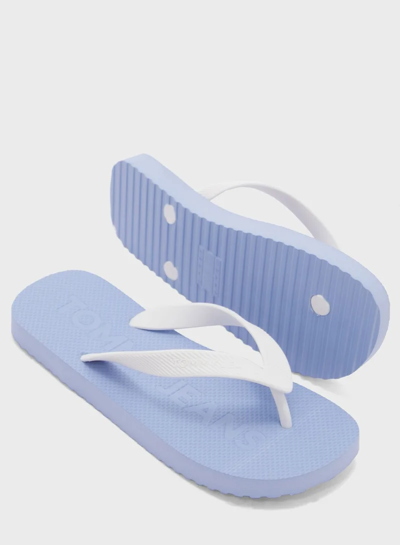 TOMMY JEANS Logo Flip Flops