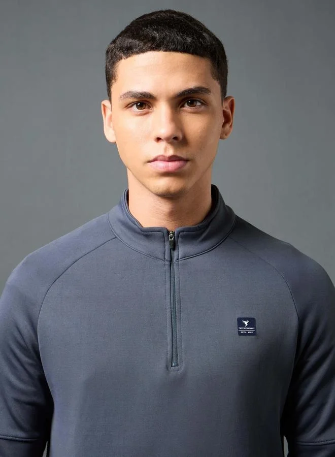 Technosport SOLID 4-WAY STRETCH T NECK FS by Styli