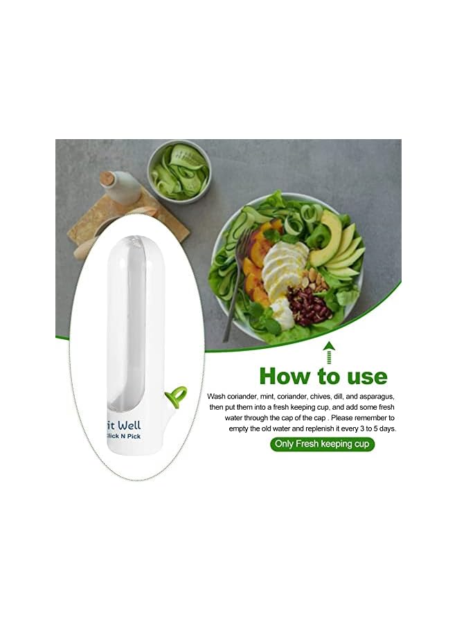 IAF IT WELL® Herb Keeper, Herb Storage Container, Keep your Vegetable Fresh in Refrigerator, Herb Savor Pod for Cilantro, Mint, Parsley, Asparagus - Image 3