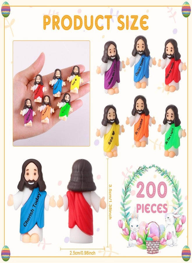 Barydat مجموعة باريدات من 200 قطعة من مجسمات يسوع الصغيرة، ألعاب يسوع الصغيرة، دمى مصغرة للعب الغميضة، هدايا للحفلات الدينية، هدايا لمدارس الأحد، هدايا التعميد، هدايا للمناسبات الكنسية. - Image 2