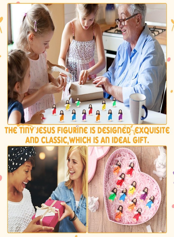 Barydat مجموعة باريدات من 200 قطعة من مجسمات يسوع الصغيرة، ألعاب يسوع الصغيرة، دمى مصغرة للعب الغميضة، هدايا للحفلات الدينية، هدايا لمدارس الأحد، هدايا التعميد، هدايا للمناسبات الكنسية. - Image 4