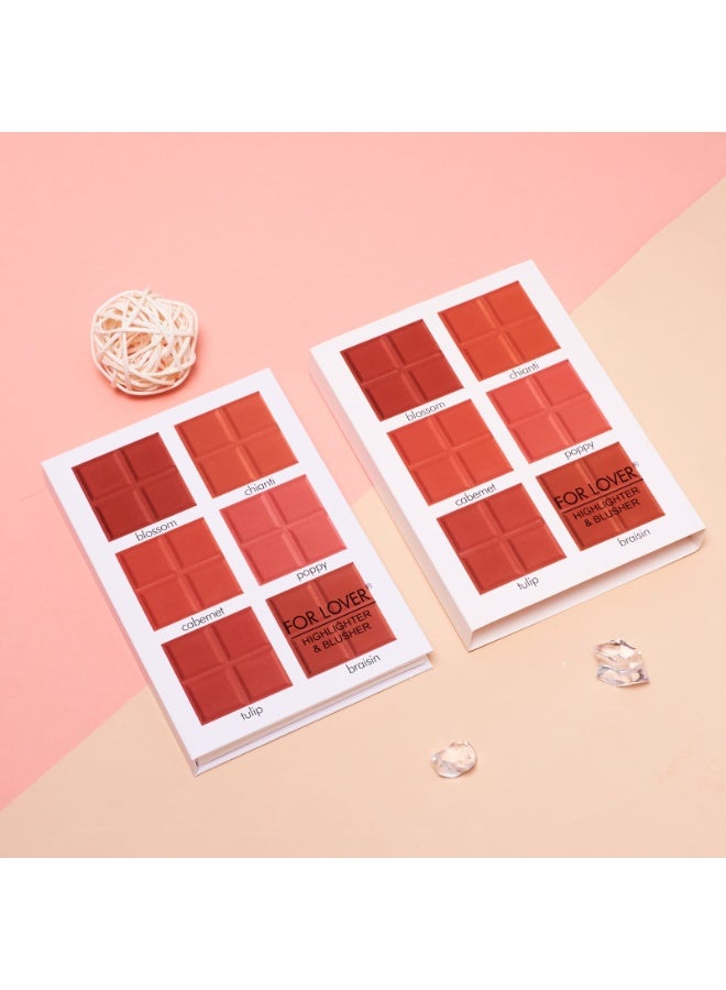 FOR LOVER Blush and highlighter palette - Image 4