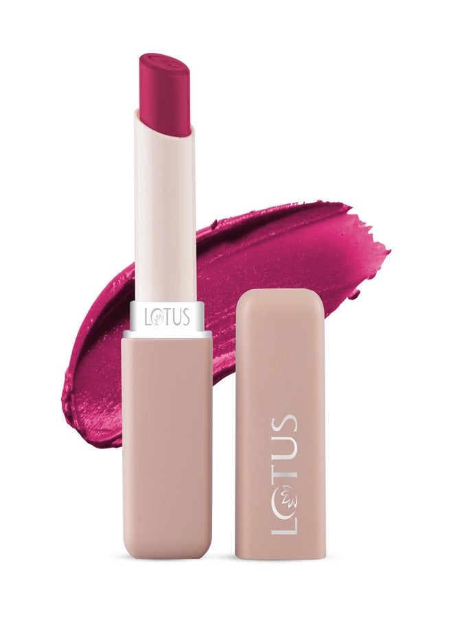 Lotus Makeup LOTUS MAKE-UP Color X Matte Lipstick | Long - Lasting | Vitamin E Infused | Smudge Proof | Bold | Highly Pigmented | Weightless Finish | NOIR - 06 | 3.8g - Image 1