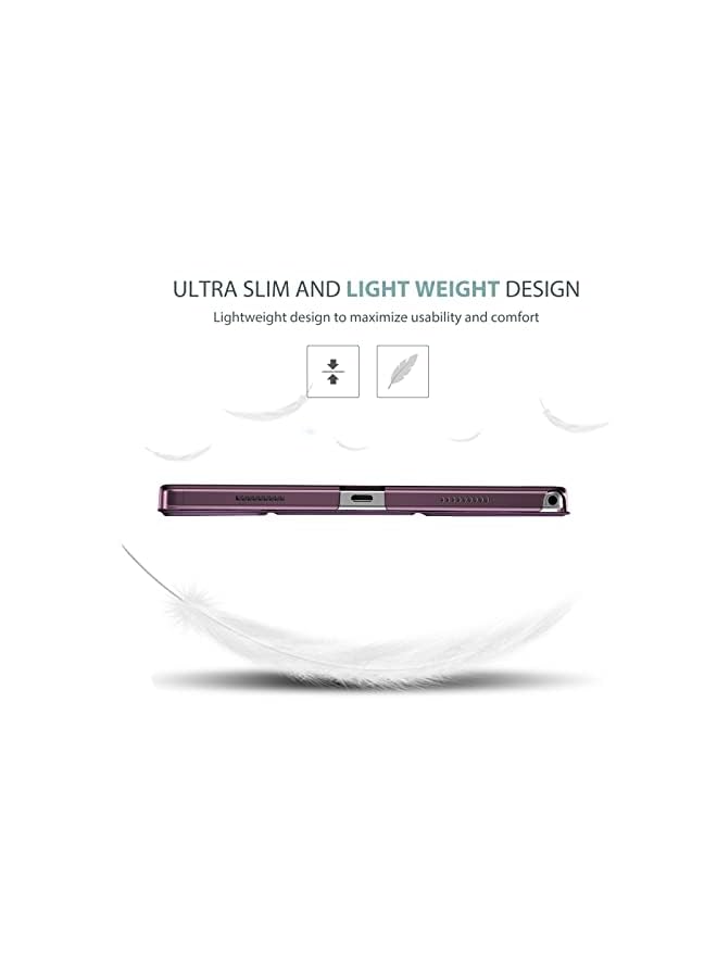 Procases For Galaxy Tab A8 10.5 Case, Slim Stand Hard Back Shell Protective Smart Cover Case For Galaxy Tab A8 10.5 Inch 2022 Sm-X200 X205 X207 -Purple - Image 5