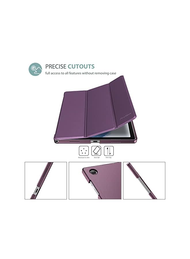 Procases For Galaxy Tab A8 10.5 Case, Slim Stand Hard Back Shell Protective Smart Cover Case For Galaxy Tab A8 10.5 Inch 2022 Sm-X200 X205 X207 -Purple - Image 3