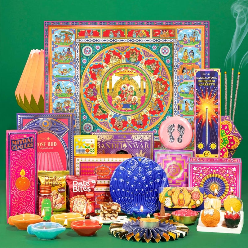 PHOOL LUXURY INCENSE صندوق هدايا فهول رامايانا لعيد ديوالي - Image 1