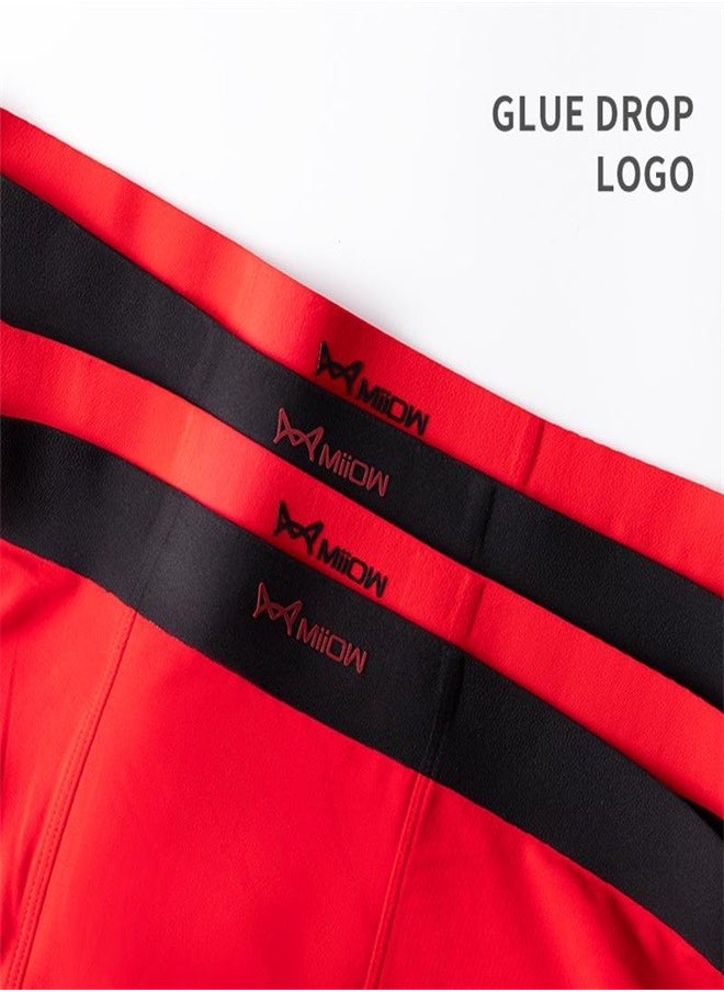 MIIOW - 3Pcs  Modal Men Underwear Boxer Shorts New Year Red Underpants For Man Underware Cueca Male Panties Men's Boxershorts - Image 1