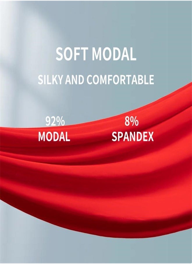MIIOW - 3Pcs  Modal Men Underwear Boxer Shorts New Year Red Underpants For Man Underware Cueca Male Panties Men's Boxershorts - Image 1