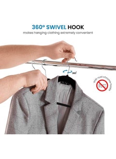 YANEK Non-Slip Velvet Suit Hangers 30 Pack  - Image 4