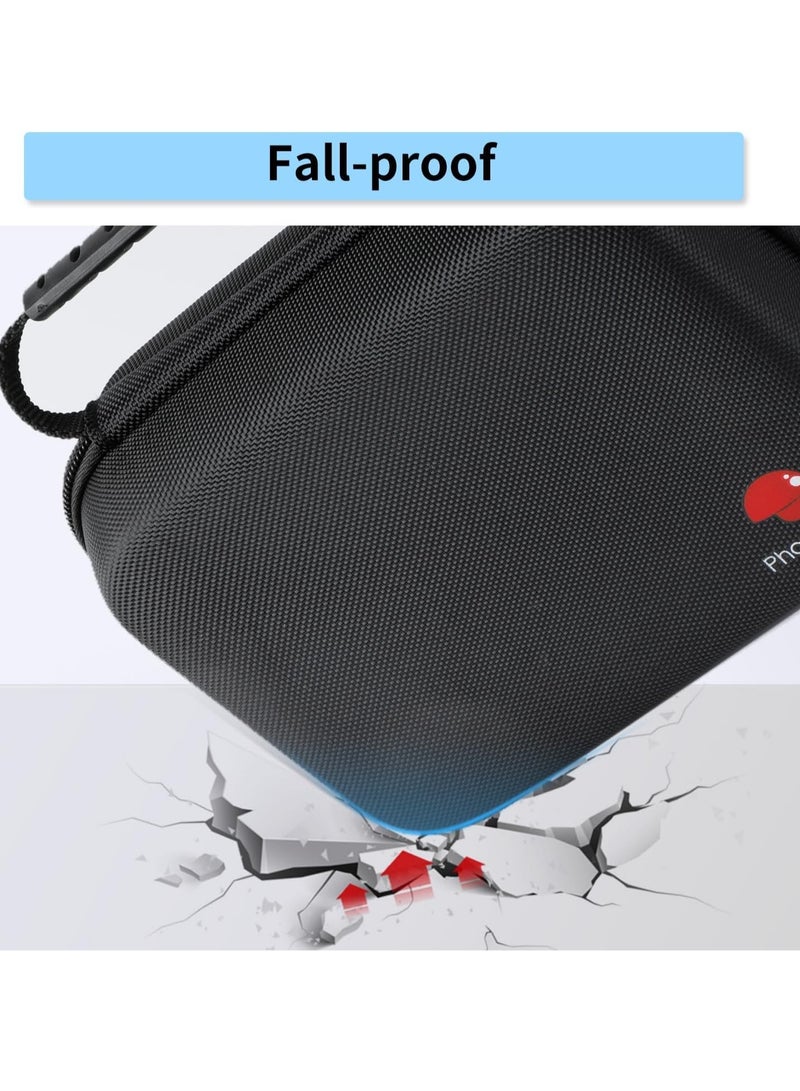 فوميمو حافظة طابعة ملصقات صلبة متوافقة مع الملصقات M110/M221/M220/M200/D30 حامل تخزين لصانع - اسود ورق - Image 5