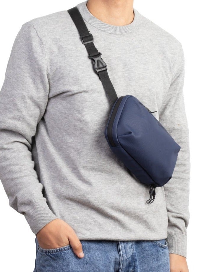 Ar supply Trans Bag by Arij Bags | 3-in-1 Crossbody, Chest and Hand Bag for Daily Use and Outings, Padded Interior for Shock Protection, Main Pocket and Multiple Compartments (23 × 15 × 8 cm) (Navy) - Image 2