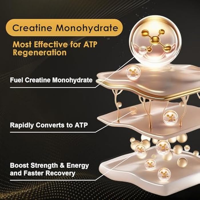 NATURE TARGET Micronized Creatine Monohydrate for Women and Men, Creatine Powder for Men-Women for Improve Performance and Strength, Support Muscle Growth and Workout Recovery, 6.5g per Servings, 75 Servings - Image 3