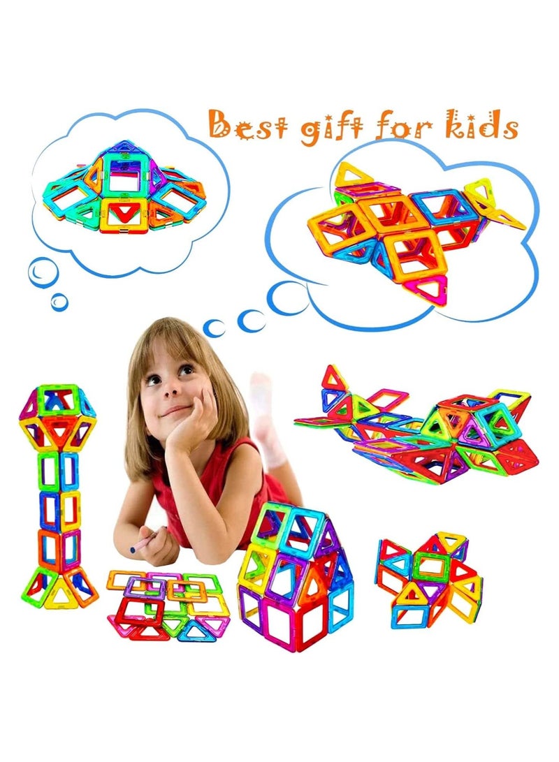 Magnetic Blocks Tough Building Tiles STEM Toys for 3+ Year Old Boys and Girls Learning by Playing Games for Toddlers Kids Toys Compatible with Major Brands Building Blocks(50Pcs)  - Image 5