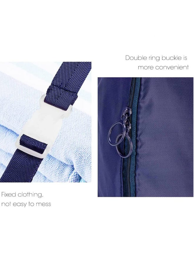 7 قطع/مجموعة حقيبة تخزين ملابس السفر المصنفة لمكعبات التعبئة، منظّم للأحوال والملابس الداخلية ومستلزمات النظافة، حقيبة تنظيم اكسسوارات السفر - Image 4