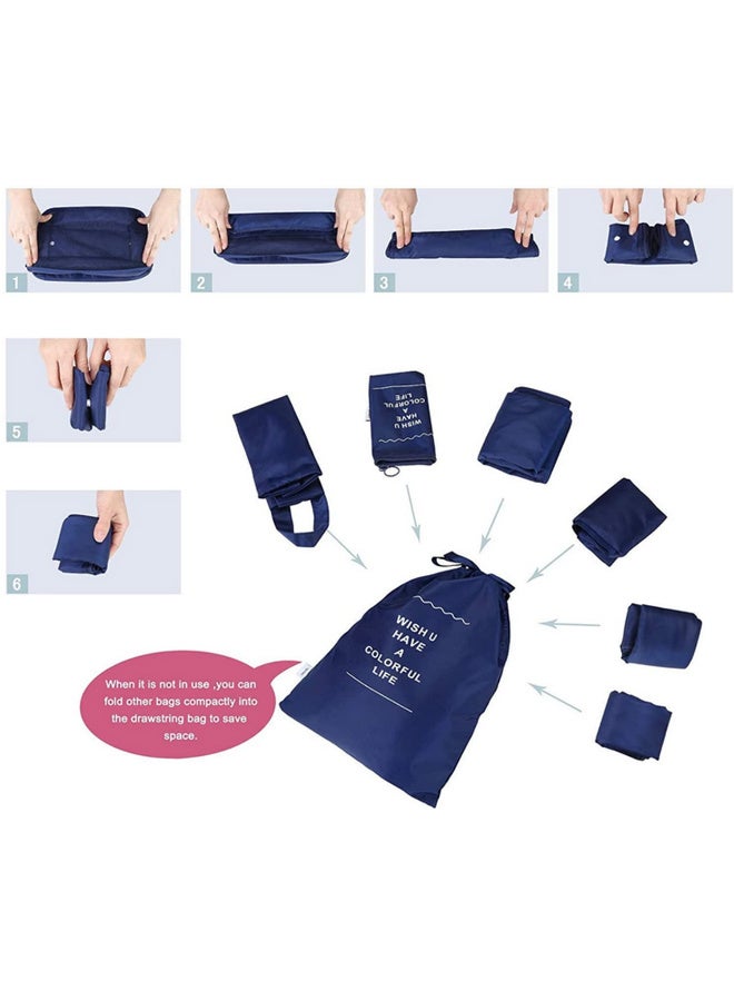 7 قطع/مجموعة حقيبة تخزين ملابس السفر المصنفة لمكعبات التعبئة، منظّم للأحوال والملابس الداخلية ومستلزمات النظافة، حقيبة تنظيم اكسسوارات السفر - Image 5