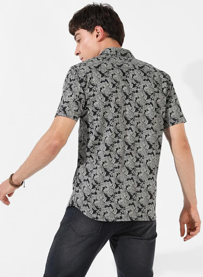 Campus Sutra Campus Sutra All Over Print Casual Shirt