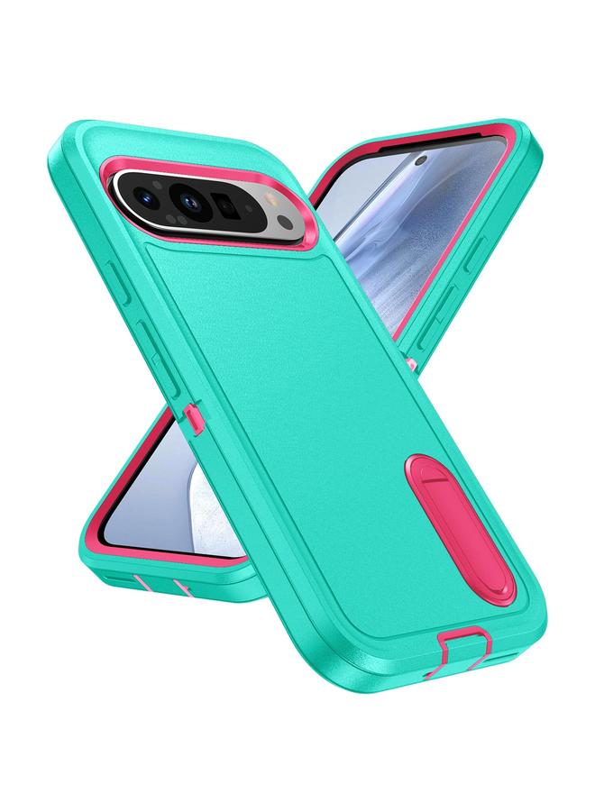 S-TOP Case For Google Pixel 9 Pro Rugged PC + Silicone Phone Case with Holder - Image 2