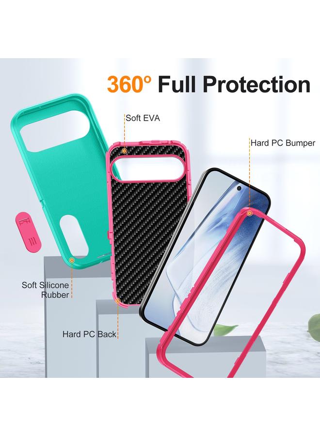 S-TOP Case For Google Pixel 9 Pro Rugged PC + Silicone Phone Case with Holder - Image 4