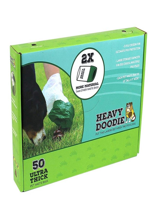 Alcott Heavy Doodie Ultra-Thick Dog Waste Bags – – Durable 2-Ply Design for Large Dogs – Convenient Dispenser-Type Cut-Out - Image 2