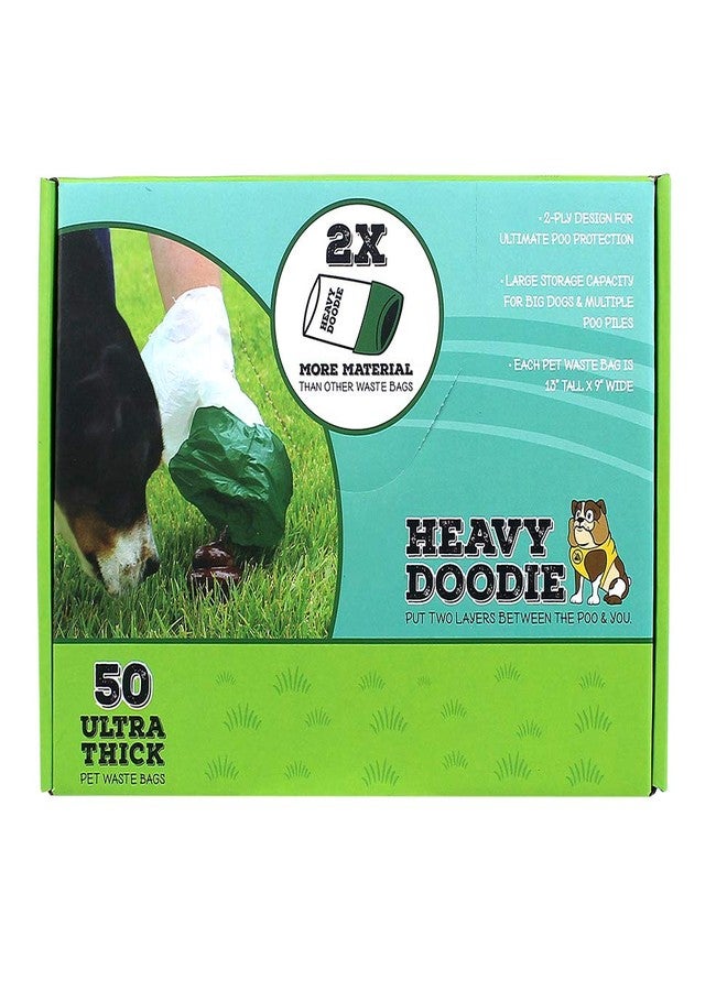 Alcott Heavy Doodie Ultra-Thick Dog Waste Bags – – Durable 2-Ply Design for Large Dogs – Convenient Dispenser-Type Cut-Out - Image 1