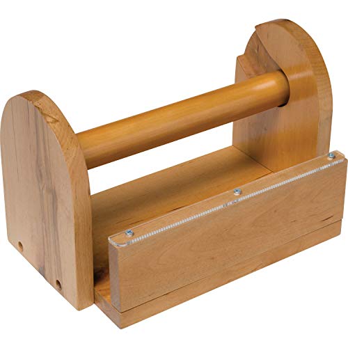 Creativity Street Wood Masking Tape Holder PAC3861, Natural Wood, 9.6" x 5.9" x 6", 1 Count,Brown - Image 1