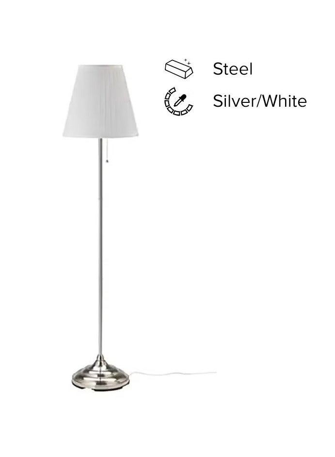 ARSTID Floor Lamp White/Gray155x36cm ,Modern Floor Lamp Warm Light Color Metal Base Decorative Floor Lamp for Living Room Furniture ,Decorative Floor Lamp - Image 1