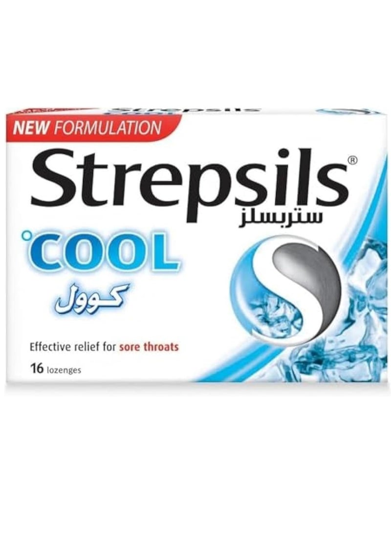 Strepsils Cool Sore Throat Pain Relief 2*16-Lozenges  (pack of 2) - Image 2