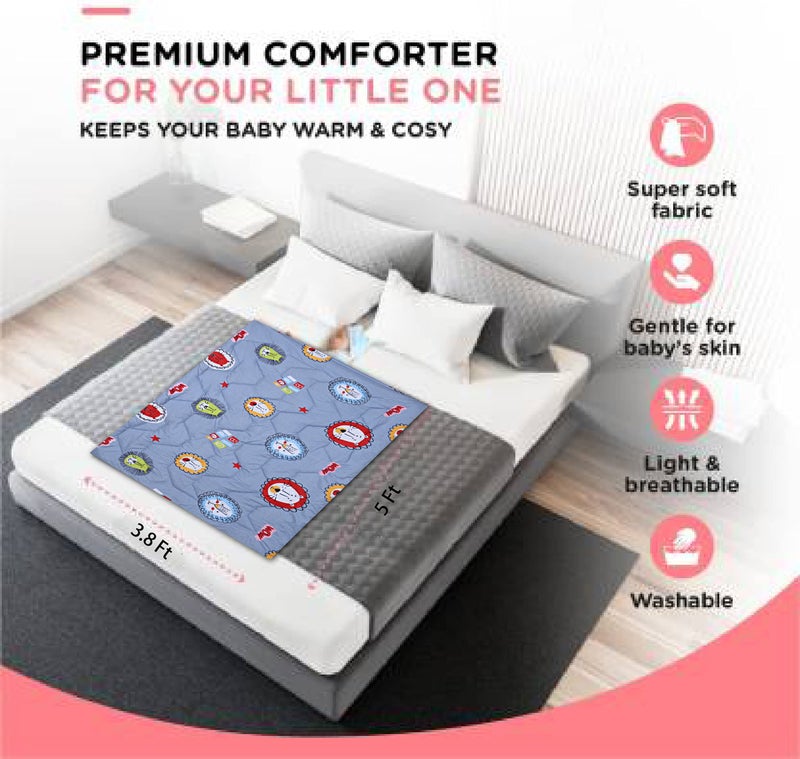 KEA Microfiber All Weather Printed Baby Comforter, 250 GSM |Size - 22X30 Inch | Kids Comforter - Image 5