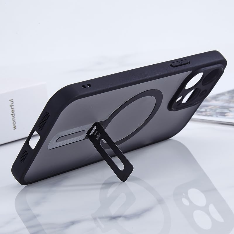 Khazna Mount Metal Ring Sticker Foldable Phone Holder, Stand Magnetic Adapter for Magsafe Charger Android Wireless Wallet Portable Power Bank Car Holder - Image 1