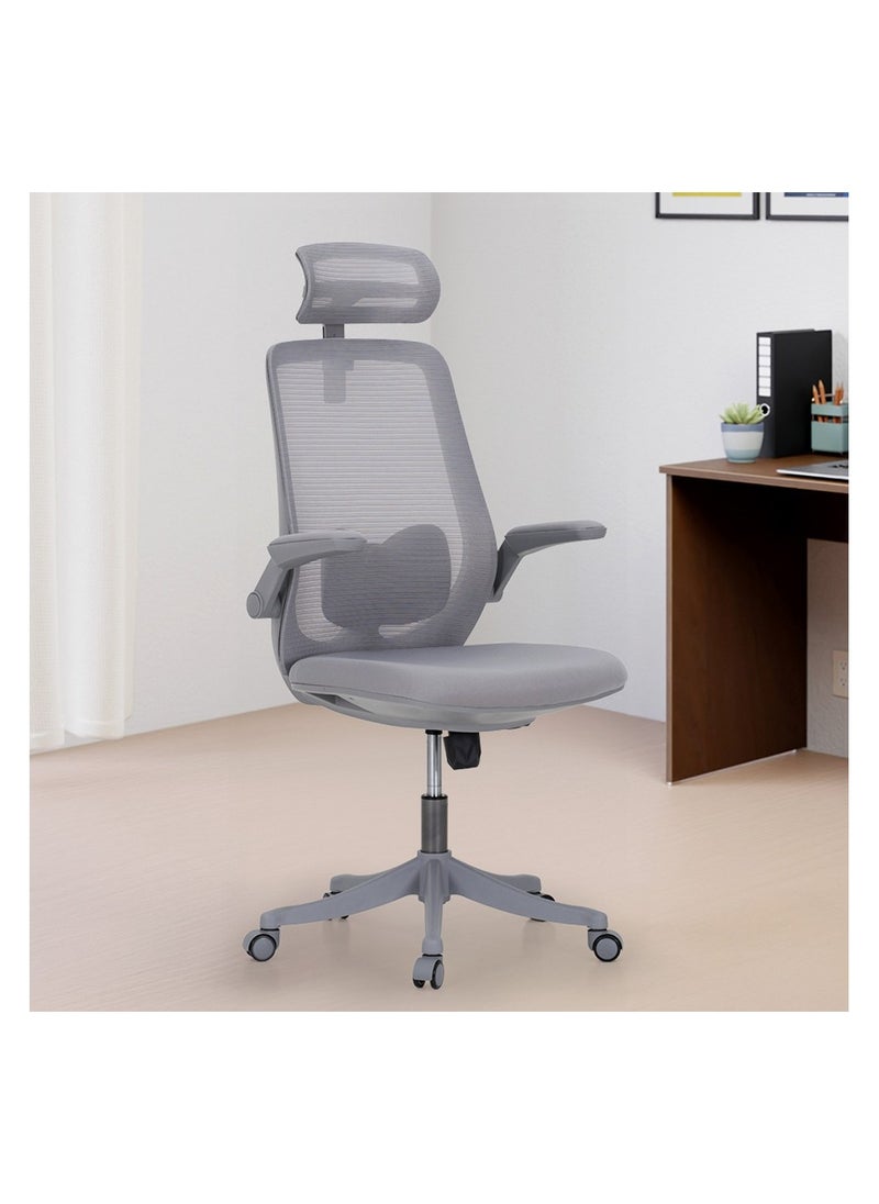 ROYALOAK Royaloak Venice Mesh Office Chair | High Grade Nylon Mesh | Adjustable Headrest | High Back Support | Adjustable Armrest | Injection Mould Element | Comfortable Seating Space  - Image 1