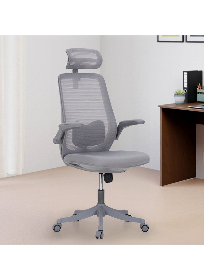 ROYALOAK Royaloak Venice Mesh Office Chair | High Grade Nylon Mesh | Adjustable Headrest | High Back Support | Adjustable Armrest | Injection Mould Element | Comfortable Seating Space  - Image 4