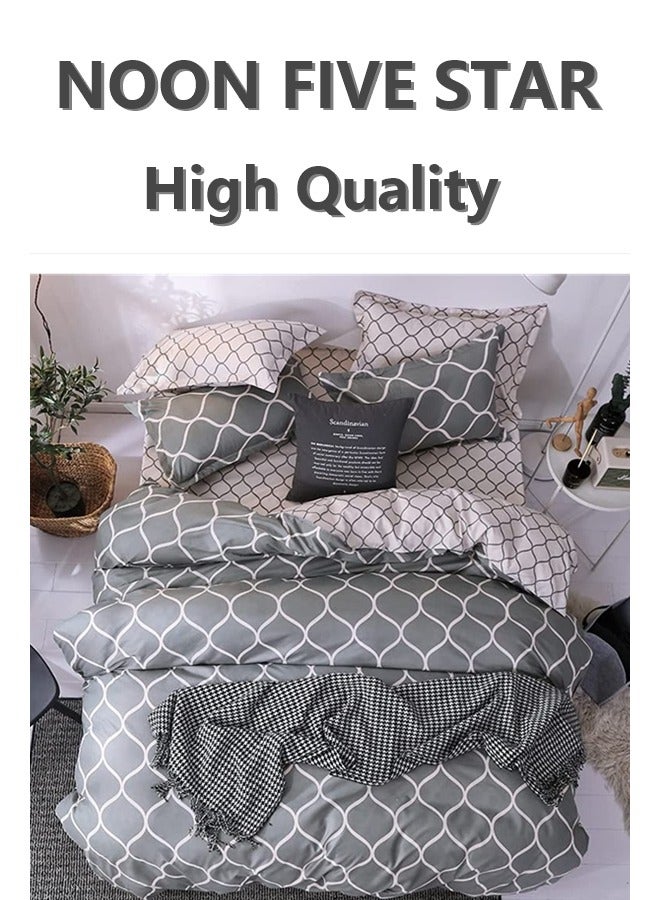 Asthma Friendly King Size 220x240cm 6PCS Duvet Cover 4Pillow Cover 1 Medical Grade Fitted Sheet