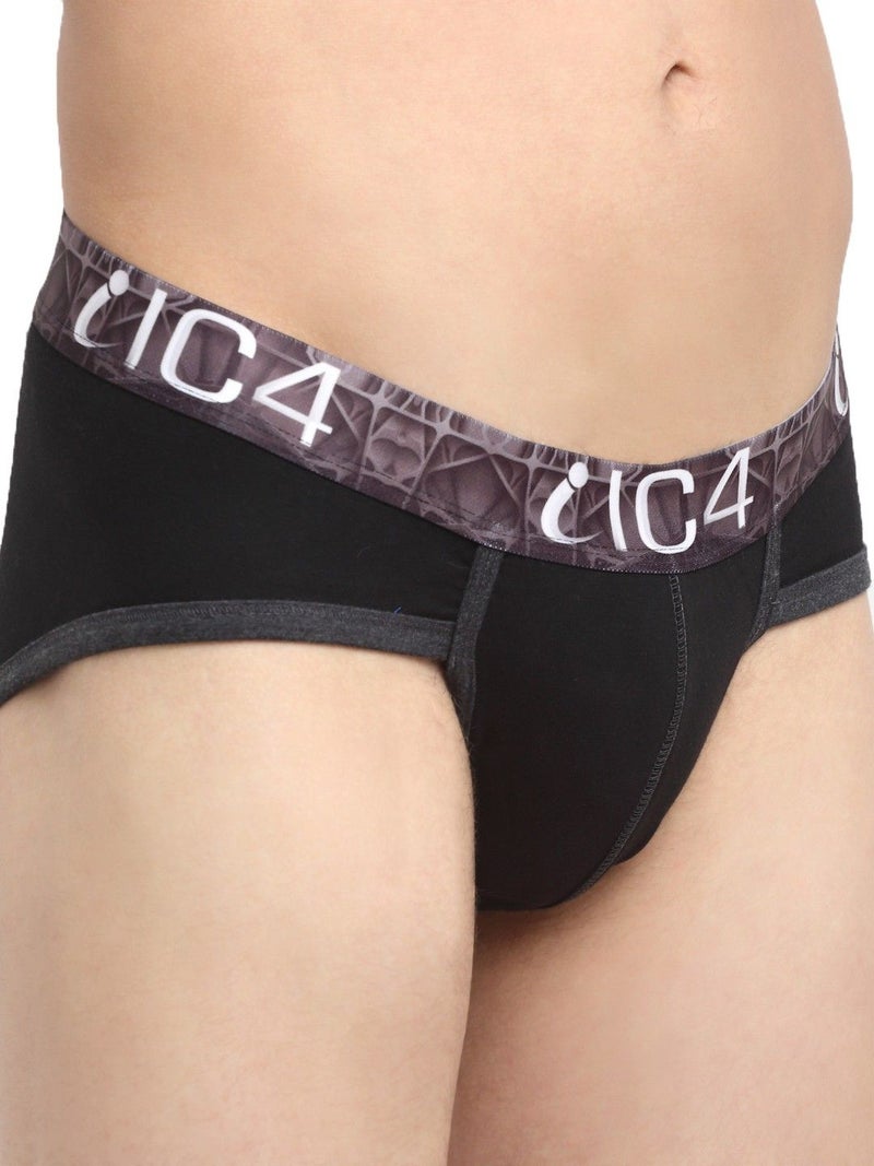 IC4 Store IC4 Men's Black Briefs Pack of 3 - Image 4