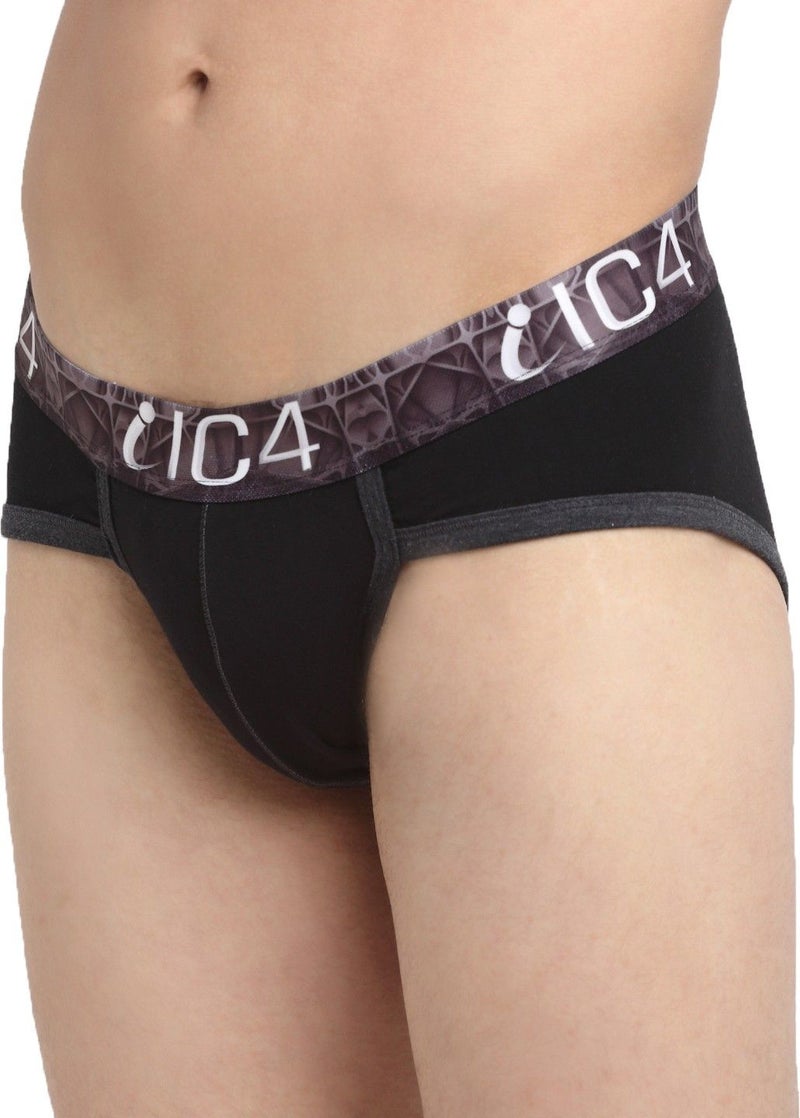 IC4 Store IC4 Men's Black Briefs Pack of 3 - Image 2