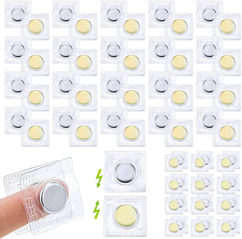Fireboomoon 32 Pairs 1.18 Inch Invisible Hidden Sew Magnetic Snap,PVC Strong Magnetic Closures Fastener Snaps Buttons for Purses Handbag Clothing DIY Crafts - Image 1