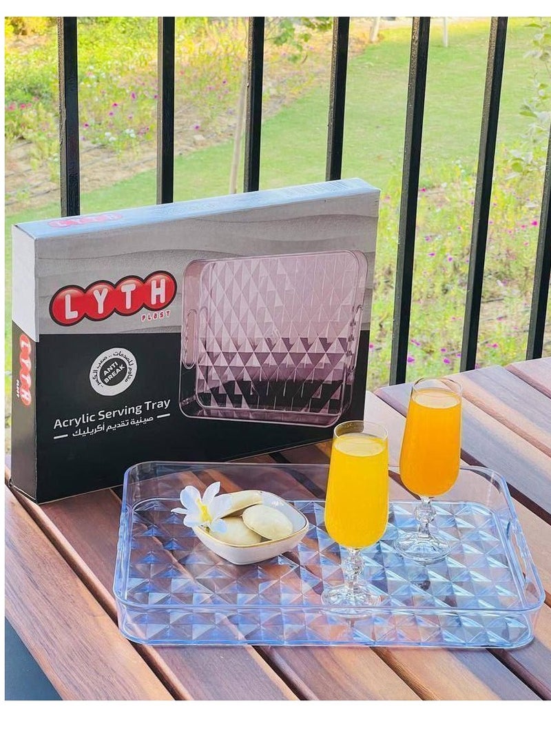 Elegant Acrylic Tray – Unmatched Durability for Everyday Use and Special Occasions H  - Image 3