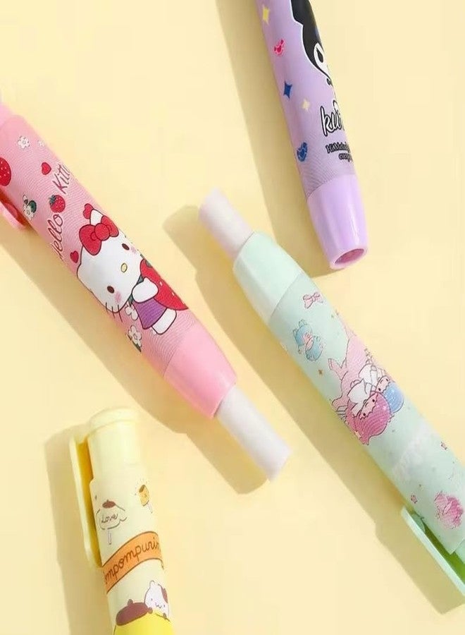 Radiance Yellow Cartoon Pen Style Eraser Set for Kids & Students | Pack of 2 Erasers with 2 Refill Erasers | Cute Cartoon Design | Smooth & Clean Erasing | School & Office Stationery - Image 5