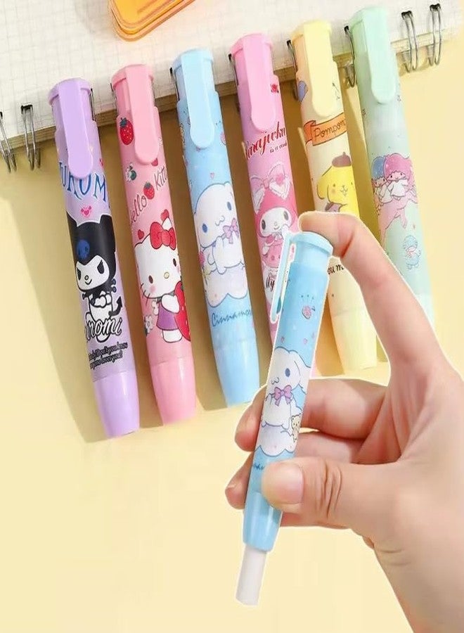Radiance Yellow Cartoon Pen Style Eraser Set for Kids & Students | Pack of 2 Erasers with 2 Refill Erasers | Cute Cartoon Design | Smooth & Clean Erasing | School & Office Stationery - Image 4