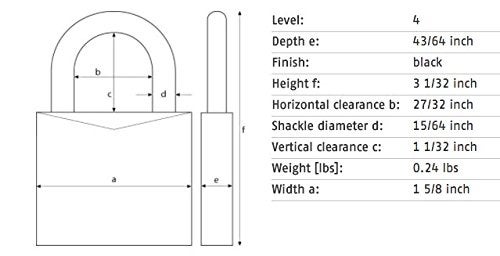Abus قفل بادلوك ABUS 145/40 غير TSA بتركيبة للأمتعة، قابل لإعادة الضبط، أسود - Image 2