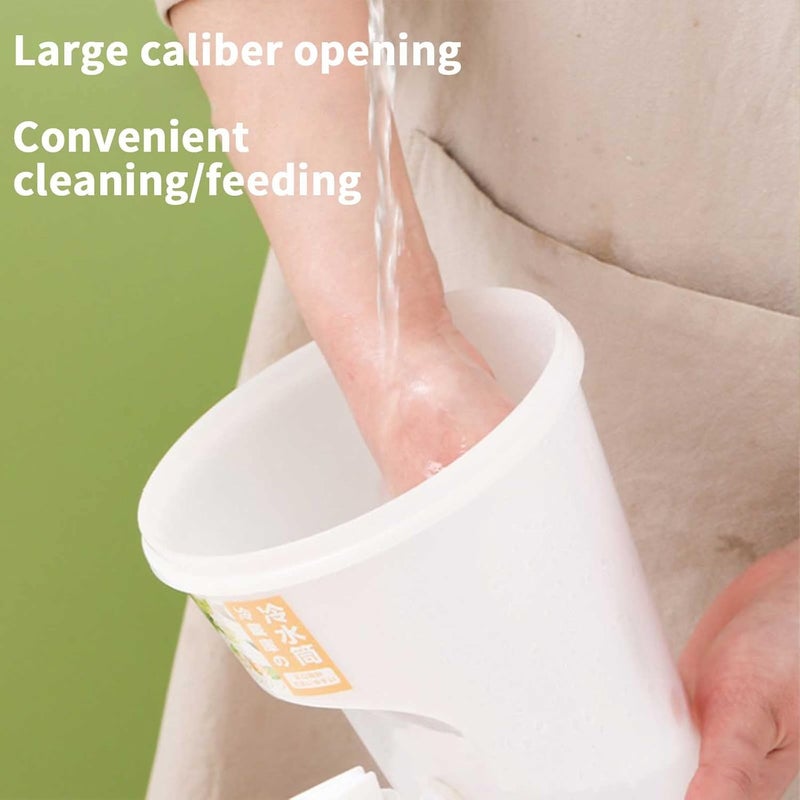 klarako 3.5L Large-Capacity Plastic Beverage Dispenser with Faucet, Ice Juice Container with Lid, Fruit Teapot Lemonade Milk Bucket Drinks, Fruit Teapot Lemonade Milk Bucket Drink - Image 5