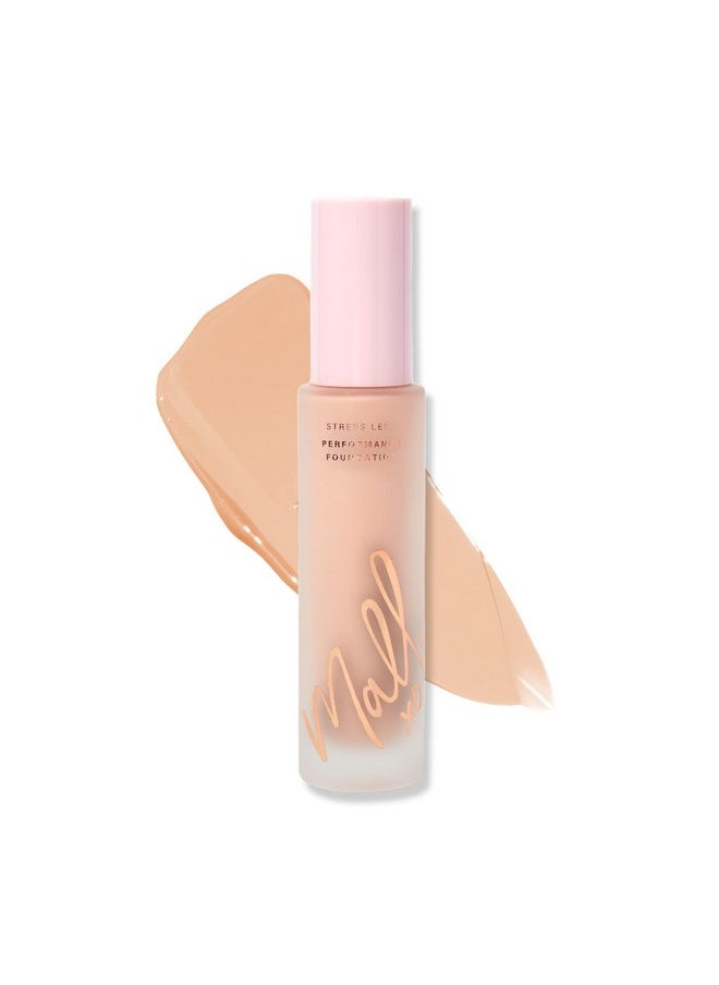 Mally Beauty - Stress Less Performance Foundation Light Buildable Medium To Full Coverage Lightweight Foundation Liquid Niacinamide Brightens And Hydrates Skin Satin Finish - Image 1